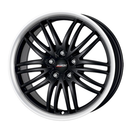 Колесный диск Alutec Black Sun 8.5x18 5x108 ET40 D70.1 racing-black lip polished
