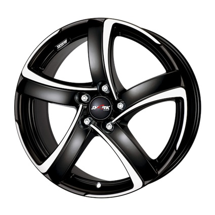 Колесный диск Alutec Shark 8x18 5x112 ET45 D70.1 racing-black front polished