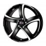 Колесный диск Alutec Shark 8x18 5x112 ET35  D70.1 racing-black front polished