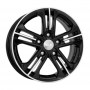 Колесный диск КиК Trinity 6x15 5x108 ET50  D63.35 алмаз черный