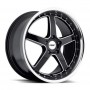 Колесный диск TSW Carthage 10x20 5x112 ET53  D72 gloss black mirror lip milled spokes